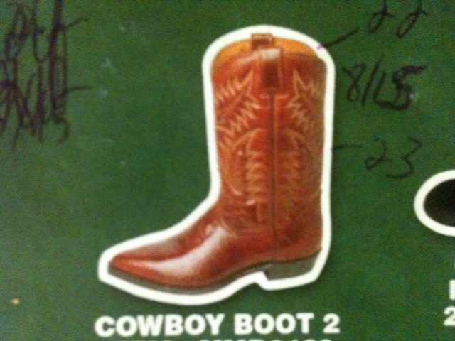 Cowboy Boot 2 Thin Stock Magnet GM-MMB3426